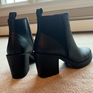 ASOS Black leather booties